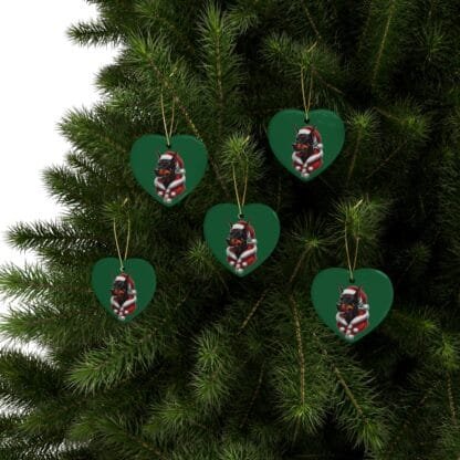 The Dobe´s Ceramic Christmas Ornaments (1pcs, 5pcs, 10pcs, 20pcs) - green - Image 9