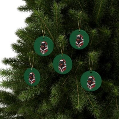 The Dobe´s Ceramic Christmas Ornaments (1pcs, 5pcs, 10pcs, 20pcs) - green - Image 39