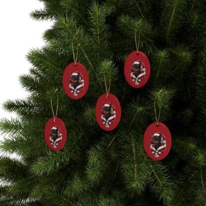 The Dobe´s Ceramic Christmas Ornaments (1pcs, 5pcs, 10pcs, 20pcs) - red - Image 51