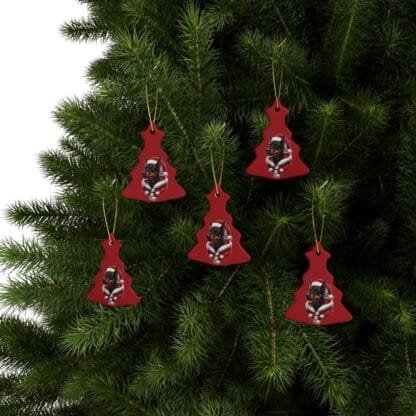 The Dobe´s Ceramic Christmas Ornaments (1pcs, 5pcs, 10pcs, 20pcs) - red - Image 66