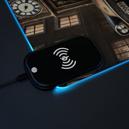 The Dobe´s LED Gaming Mouse Pad, Wireless Charging - Timetravel - Image 23