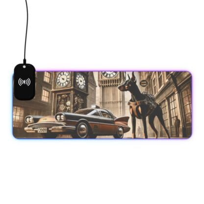 The Dobe´s LED Gaming Mouse Pad, Wireless Charging - Timetravel - Image 24