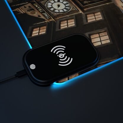 The Dobe´s LED Gaming Mouse Pad, Wireless Charging - Timetravel - Image 31