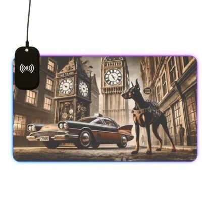 The Dobe´s LED Gaming Mouse Pad, Wireless Charging - Timetravel - Image 32