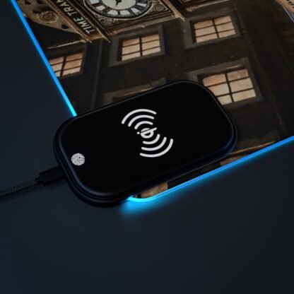 The Dobe´s LED Gaming Mouse Pad, Wireless Charging - Timetravel - Image 39