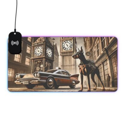The Dobe´s LED Gaming Mouse Pad, Wireless Charging - Timetravel - Image 40