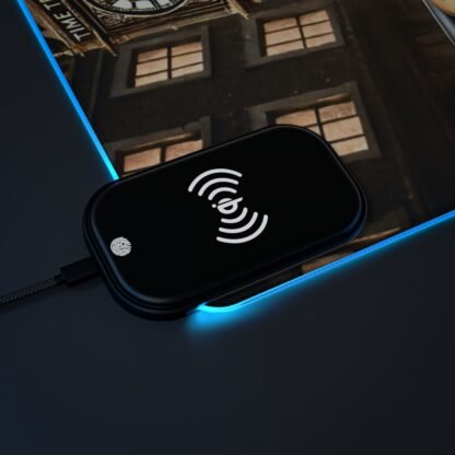 The Dobe´s LED Gaming Mouse Pad, Wireless Charging - Timetravel - Image 47