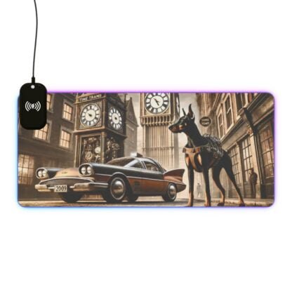 The Dobe´s LED Gaming Mouse Pad, Wireless Charging - Timetravel - Image 48