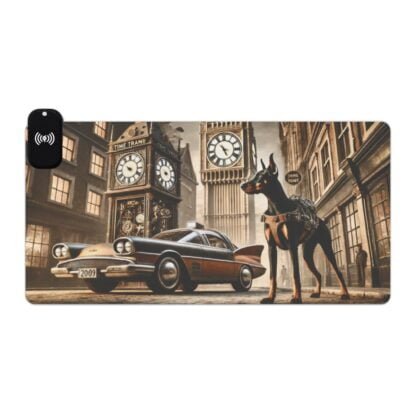The Dobe´s LED Gaming Mouse Pad, Wireless Charging - Timetravel