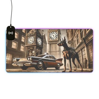 The Dobe´s LED Gaming Mouse Pad, Wireless Charging - Timetravel - Image 8