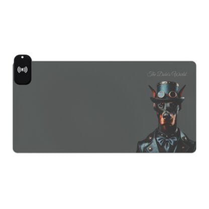 The Dobe´s LED Gaming Mouse Pad, Wireless Charging - Series 9 - grey