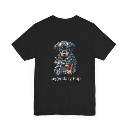 The Dobe´s Unisex Jersey Short Sleeve Tee - Biker Puppy - Image 4