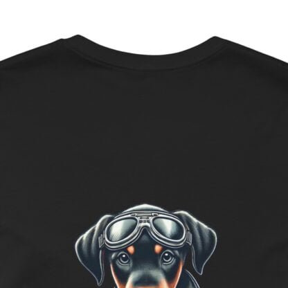The Dobe´s Unisex Jersey Short Sleeve Tee - Biker Puppy - Image 10