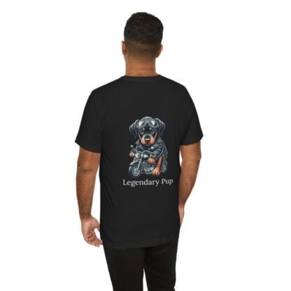 The Dobe´s Unisex Jersey Short Sleeve Tee - Biker Puppy - Image 17