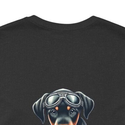 The Dobe´s Unisex Jersey Short Sleeve Tee - Biker Puppy - Image 68