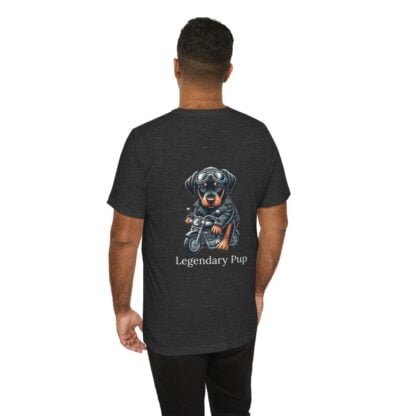 The Dobe´s Unisex Jersey Short Sleeve Tee - Biker Puppy - Image 75