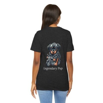 The Dobe´s Unisex Jersey Short Sleeve Tee - Biker Puppy - Image 81