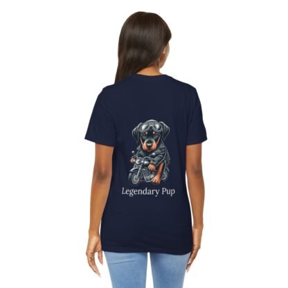 The Dobe´s Unisex Jersey Short Sleeve Tee - Biker Puppy - Image 110