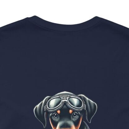 The Dobe´s Unisex Jersey Short Sleeve Tee - Biker Puppy - Image 97