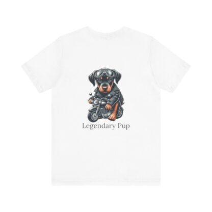 The Dobe´s Unisex Jersey Short Sleeve Tee - Biker Puppy - Image 30