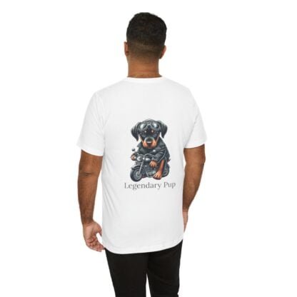 The Dobe´s Unisex Jersey Short Sleeve Tee - Biker Puppy - Image 46
