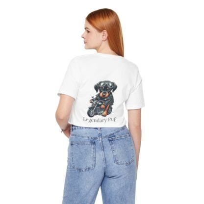 The Dobe´s Unisex Jersey Short Sleeve Tee - Biker Puppy - Image 48