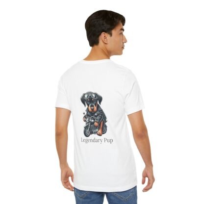 The Dobe´s Unisex Jersey Short Sleeve Tee - Biker Puppy - Image 50