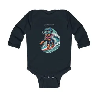 The Dobe´s Infant Long Sleeve Bodysuit - Surfer puppy