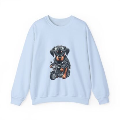 The Dobe´s - Unisex Heavy Blend™ Crewneck Sweatshirt - Biker Puppy - Image 89