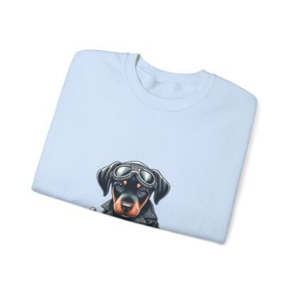 The Dobe´s - Unisex Heavy Blend™ Crewneck Sweatshirt - Biker Puppy - Image 91