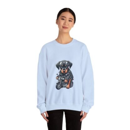 The Dobe´s - Unisex Heavy Blend™ Crewneck Sweatshirt - Biker Puppy - Image 92
