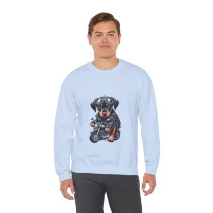 The Dobe´s - Unisex Heavy Blend™ Crewneck Sweatshirt - Biker Puppy - Image 94