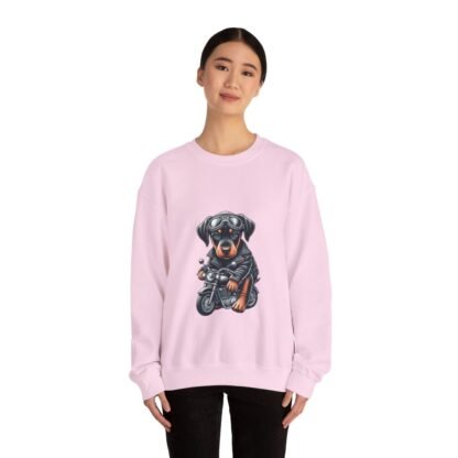 The Dobe´s - Unisex Heavy Blend™ Crewneck Sweatshirt - Biker Puppy - Image 114
