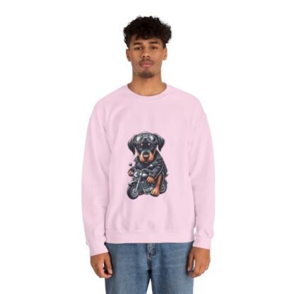 The Dobe´s - Unisex Heavy Blend™ Crewneck Sweatshirt - Biker Puppy - Image 115
