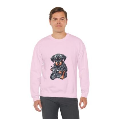 The Dobe´s - Unisex Heavy Blend™ Crewneck Sweatshirt - Biker Puppy - Image 116