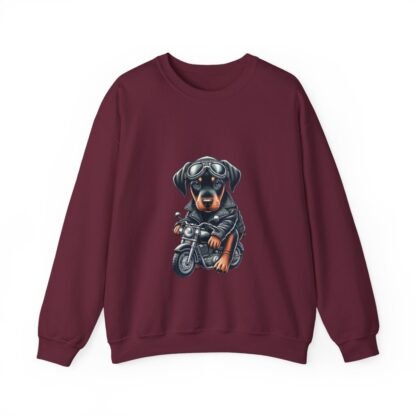 The Dobe´s - Unisex Heavy Blend™ Crewneck Sweatshirt - Biker Puppy - Image 56