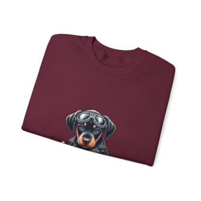 The Dobe´s - Unisex Heavy Blend™ Crewneck Sweatshirt - Biker Puppy - Image 58