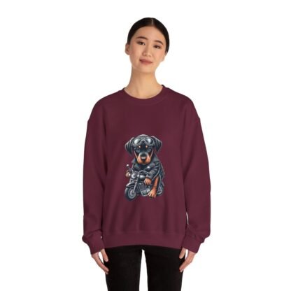 The Dobe´s - Unisex Heavy Blend™ Crewneck Sweatshirt - Biker Puppy - Image 59