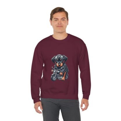 The Dobe´s - Unisex Heavy Blend™ Crewneck Sweatshirt - Biker Puppy - Image 61