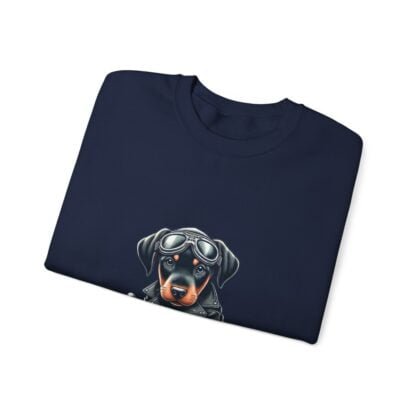 The Dobe´s - Unisex Heavy Blend™ Crewneck Sweatshirt - Biker Puppy - Image 102