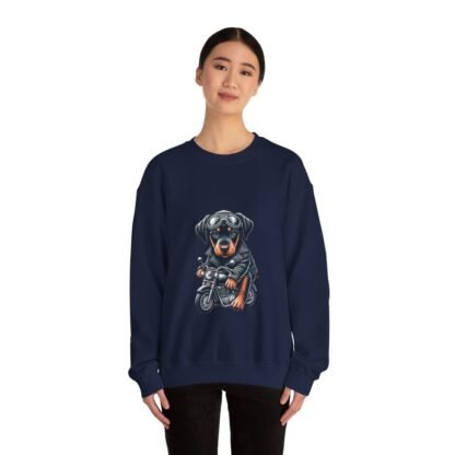 The Dobe´s - Unisex Heavy Blend™ Crewneck Sweatshirt - Biker Puppy - Image 103