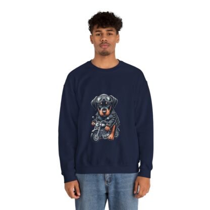 The Dobe´s - Unisex Heavy Blend™ Crewneck Sweatshirt - Biker Puppy - Image 104