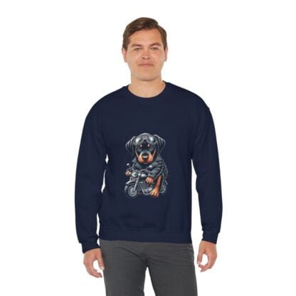 The Dobe´s - Unisex Heavy Blend™ Crewneck Sweatshirt - Biker Puppy - Image 105