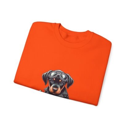 The Dobe´s - Unisex Heavy Blend™ Crewneck Sweatshirt - Biker Puppy - Image 47