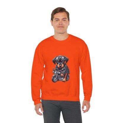 The Dobe´s - Unisex Heavy Blend™ Crewneck Sweatshirt - Biker Puppy - Image 50