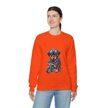 The Dobe´s - Unisex Heavy Blend™ Crewneck Sweatshirt - Biker Puppy - Image 52