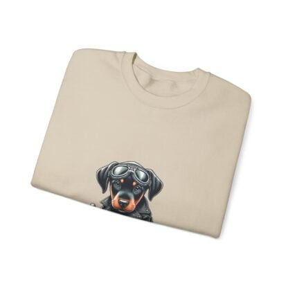 The Dobe´s - Unisex Heavy Blend™ Crewneck Sweatshirt - Biker Puppy - Image 25