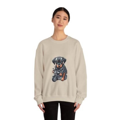 The Dobe´s - Unisex Heavy Blend™ Crewneck Sweatshirt - Biker Puppy - Image 26