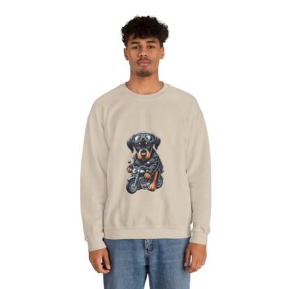 The Dobe´s - Unisex Heavy Blend™ Crewneck Sweatshirt - Biker Puppy - Image 27