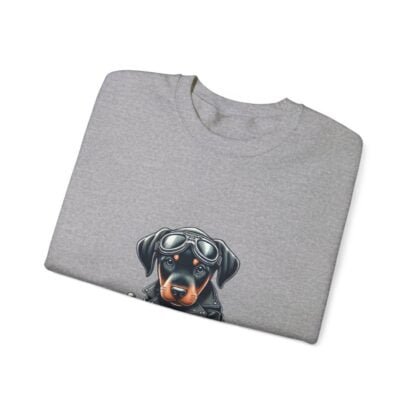 The Dobe´s - Unisex Heavy Blend™ Crewneck Sweatshirt - Biker Puppy - Image 36